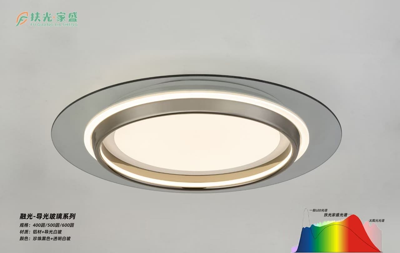 Rongguang Light-Guide Glass Ring Ceiling Light