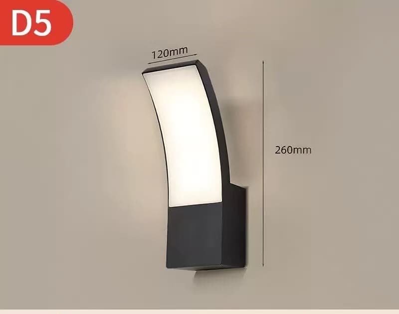 D5 Curved LED Wall Light