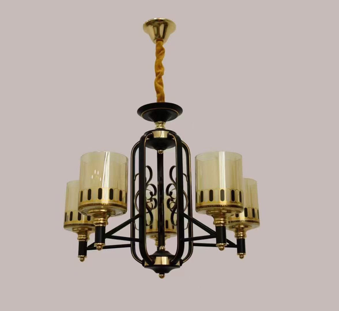 Elara 5-Arm Lantern Chandelier